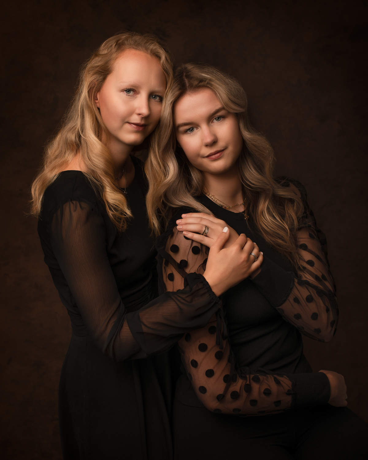 zussen op de foto portretshoot